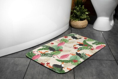 Bathmat Birds Flamingos