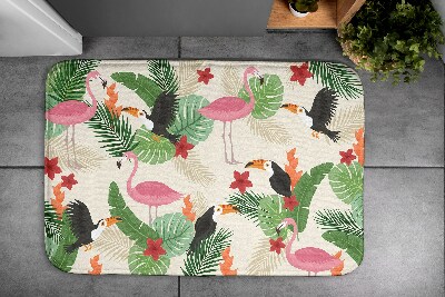 Bathmat Birds Flamingos