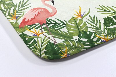 Bath mat Birds Flamingos