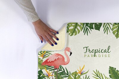 Bath mat Birds Flamingos