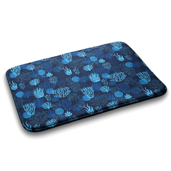 Bathroom carpet Blue Coral Reef