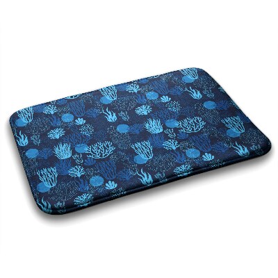 Bathroom carpet Blue Coral Reef