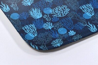 Bathroom carpet Blue Coral Reef