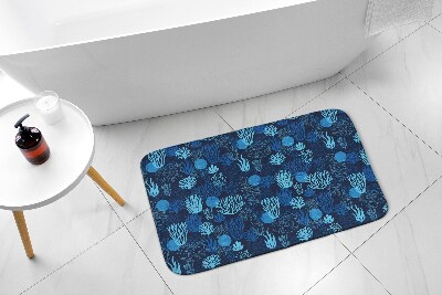 Bathroom carpet Blue Coral Reef