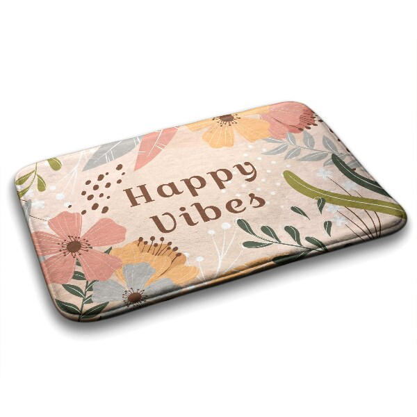 Bathroom mat Floral pattern