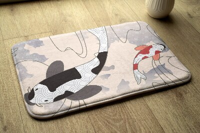 Non slip bath mat Koi carp