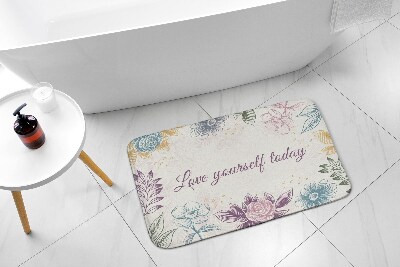 Bathroom mat Floral pattern