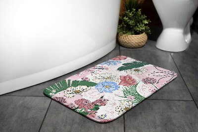 Bath rug Colorful Flowers