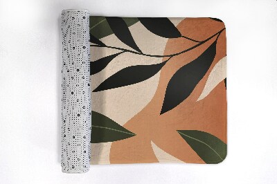 Non slip bath mat Tropical abstract