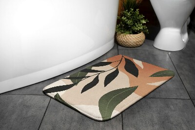 Non slip bath mat Tropical abstract