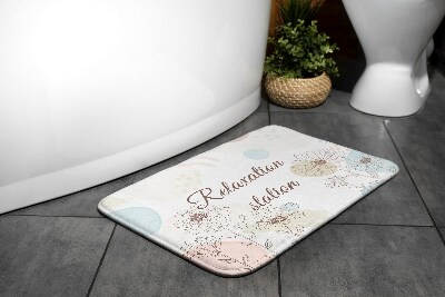 Bathroom mat Line Art Floral