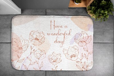 Bath rug Flowers Floral