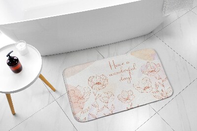 Bath rug Flowers Floral