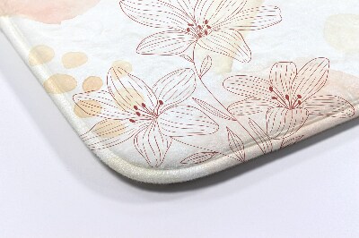 Non slip bath mat Flowers Floral