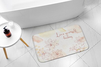 Non slip bath mat Flowers Floral