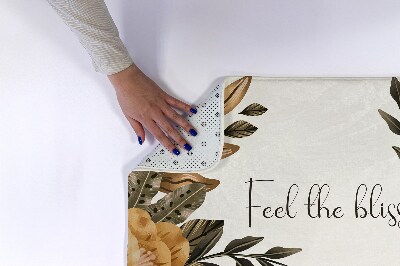 Bath mat Floral composition