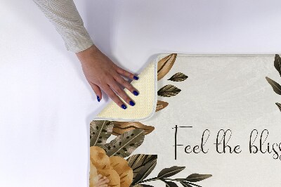 Bath mat Floral composition