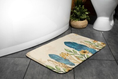 Bath rug Bird Feathers