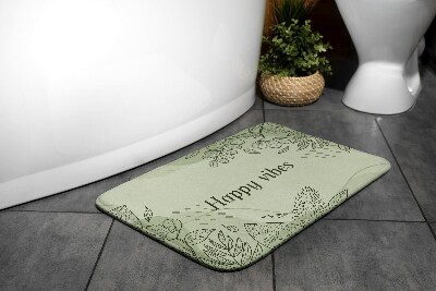 Bath mat Floral motif