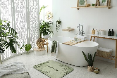 Bath mat Floral motif