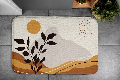 Bath rug Sunny landscape