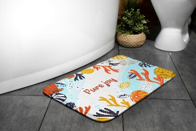 Non slip bath mat Sea Shells