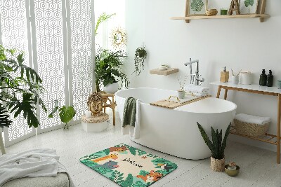 Non slip bath mat Safari Animals