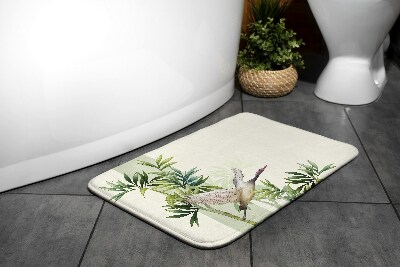 Non slip shower mat Crane Bird