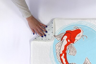 Bath rug Koi carp