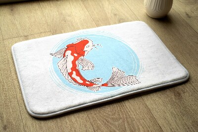 Bath rug Koi carp