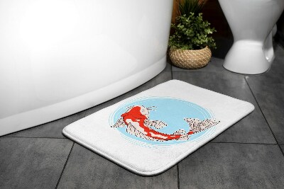 Bath rug Koi carp