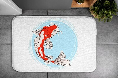 Bath rug Koi carp