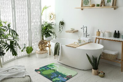 Non slip bath mat Frog