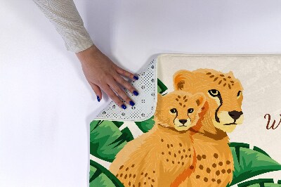 Non slip shower mat Cheetah Africa