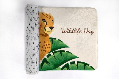 Non slip shower mat Cheetah Africa