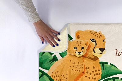 Non slip shower mat Cheetah Africa