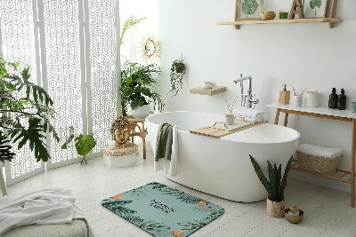 Bathroom mat Plant pattern