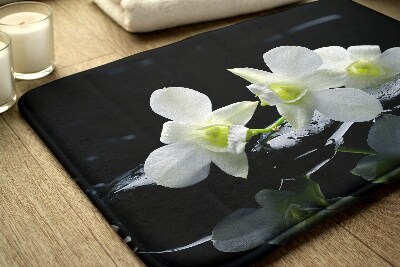 Non slip bath mat Flowers Orchids