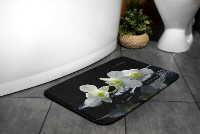 Non slip bath mat Flowers Orchids