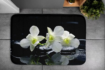 Non slip bath mat Flowers Orchids