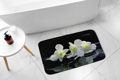 Non slip bath mat Flowers Orchids