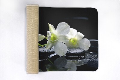 Non slip bath mat Flowers Orchids