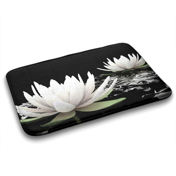 Bathmat Flowers Water Lilies