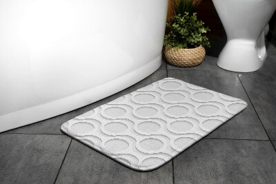 Bathroom carpet Circles pattern