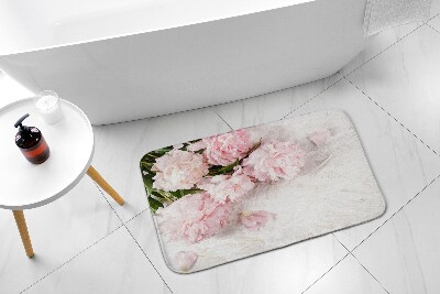 Non slip bath mat Flowers Carnations