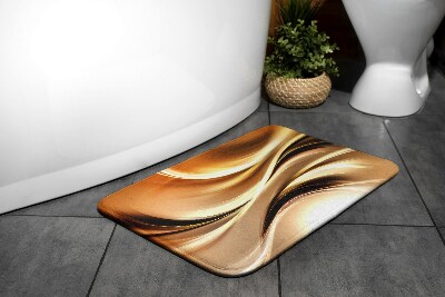 Bath mat Gold Abstraction