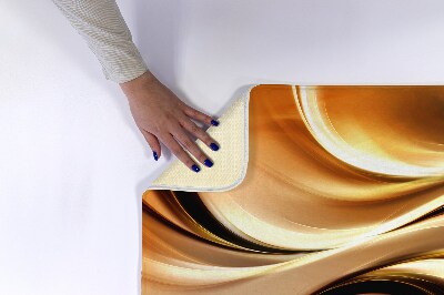 Bath mat Gold Abstraction