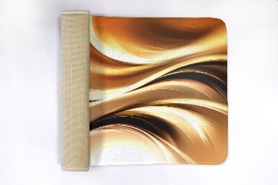 Bath mat Gold Abstraction