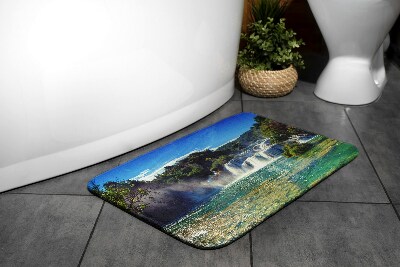 Bathroom carpet Landscape Waterfall