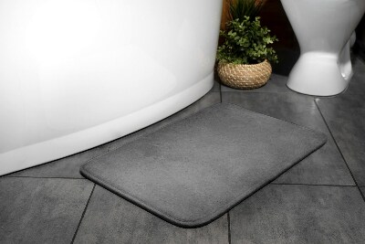 Bathroom mat Grey concrete